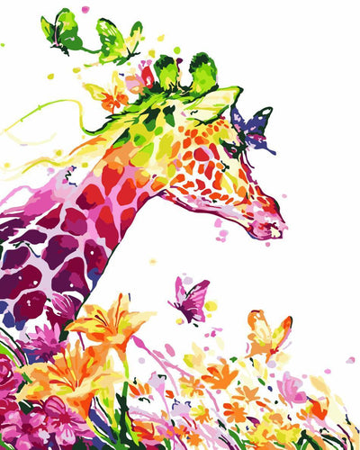 Animaux Giraffe Kits De Peinture Par Numéros Pour Adulte HQD1237