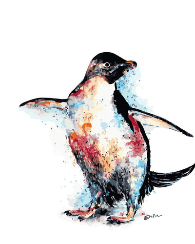 Animaux Penguin Kits De Peinture Par Numéros Pour Adulte HQD1239