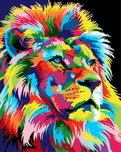 Animaux Lion Kits De Peinture Par Numéros Pour Adulte HQD1242
