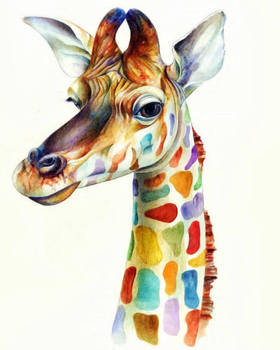 Animaux Giraffe Kits De Peinture Par Numéros Pour Adulte HQD1244
