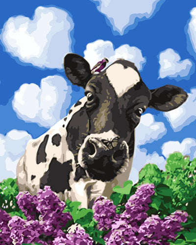 Animaux Vache Kits De Peinture Par Numéros Pour Adulte HQD1248