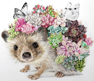 Animaux Hedgehog Kits De Peinture Par Numéros Pour Adulte HQD1272