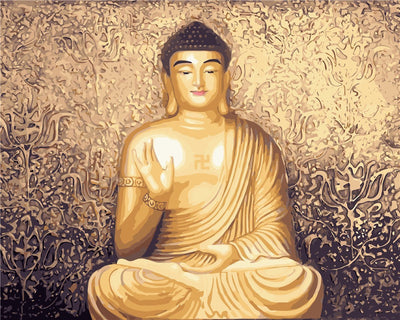 Portrait Buddha Statue Kits De Peinture Par Numéros Pour Adulte HQD1325