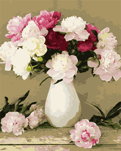 Fleur Kits De Peinture Par Numéros Pour Adulte HW6286
