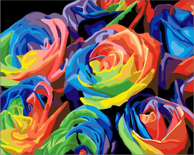 Fleur Kits De Peinture Par Numéros Pour Adulte HW6299