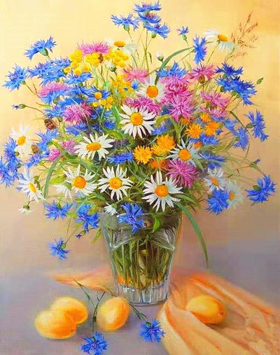 Fleur Marguerite Kits De Peinture Par Numéros Pour Adulte OTG6078