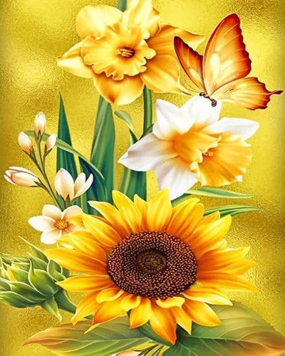 Fleur Peintures par Numéro OTP3450