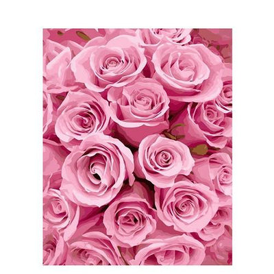Fleur Rose Kits De Peinture Par Numéros Pour Adulte PH9276