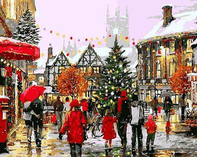 Paysage London Christmas Peinture Par Numéros PH9505