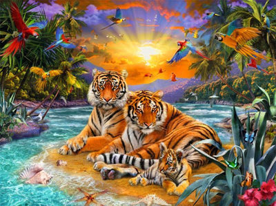 Animaux Tigre Kits De Peinture Par Numéros Pour Adulte RA3241