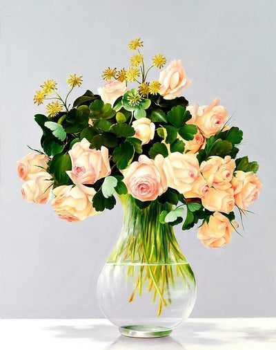 Fleur Rose Kits De Peinture Par Numéros Pour Adulte RSB8113