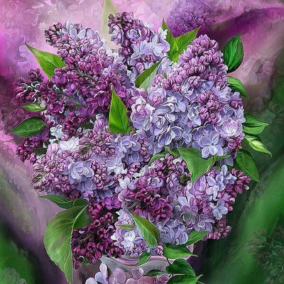 Fleur Violet Kits De Peinture Par Numéros Pour Adulte RSB8261