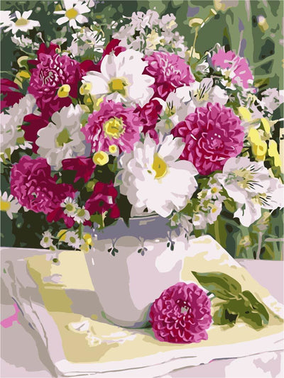 Fleur Peinture Par Numéros For Adult TCR3075