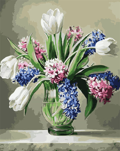 Fleur Peinture par Numéros W-253