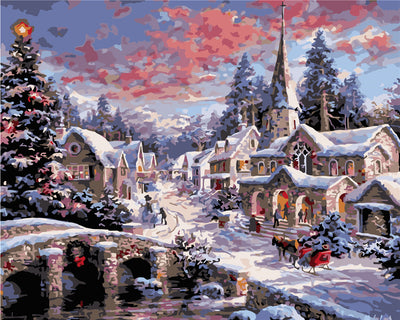 Noël Peinture par Numéros WH-80686