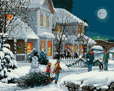 Noël Peinture par Numéros WH-80693