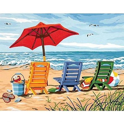 Paysage Plage Summer Kits De Peinture Par Numéros Pour Adulte WH2017