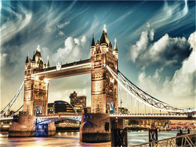 Paysage La tour Pont London Peinture Par Numéros Y5036