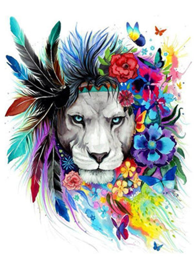 Animaux Lion Kits De Peinture Par Numéros Pour Adulte Y5360