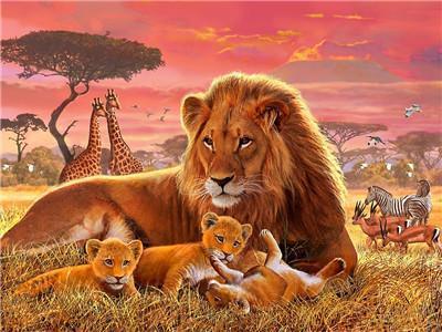 Animaux Lion Kits De Peinture Par Numéros Pour Adulte Y5674