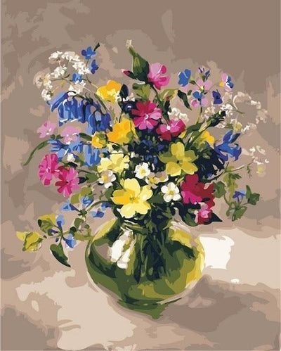 Fleur Bouteille Fleur Kits De Peinture Par Numéros Pour Adulte HQD1410