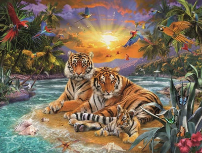 Animaux Tigre Kits De Peinture Par Numéros Pour Adulte HQD1365