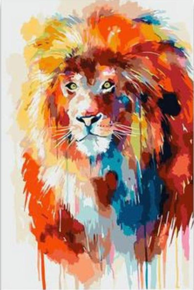 Animaux Lion Kits De Peinture Par Numéros Pour Adulte HQD1367